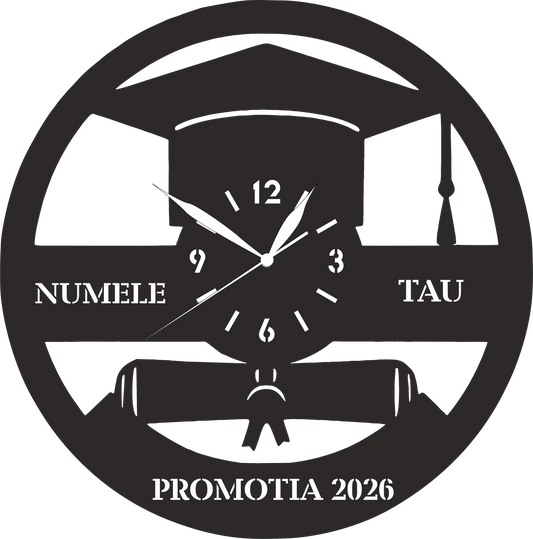 Ceas absolvire decupat laser - Tete Print