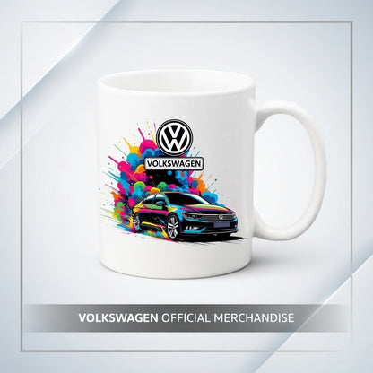 Cană Personalizată Volkswagen Art Design – Ceramică Albă Premium, 330ml – Ideală pentru Cadou Pasionați Auto