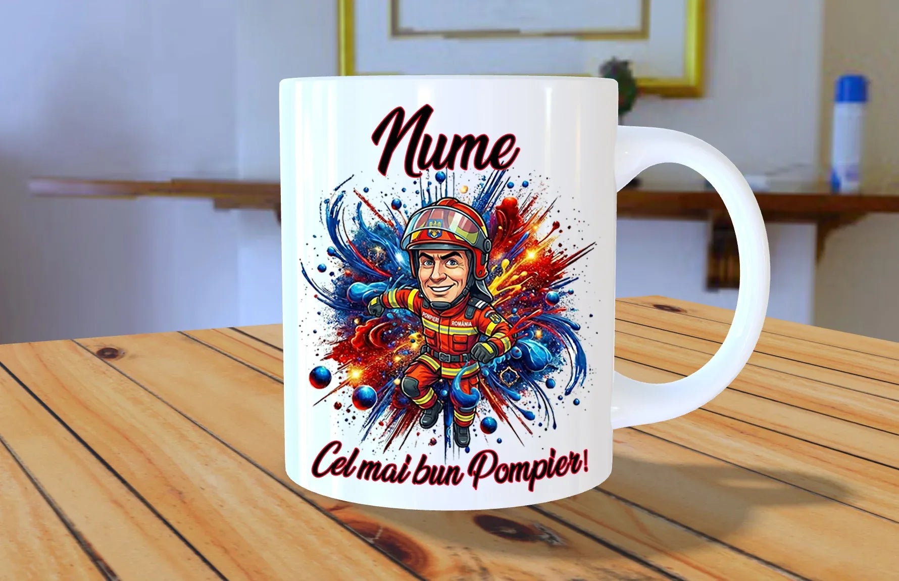 Cana pentru Pompier - Tete Print