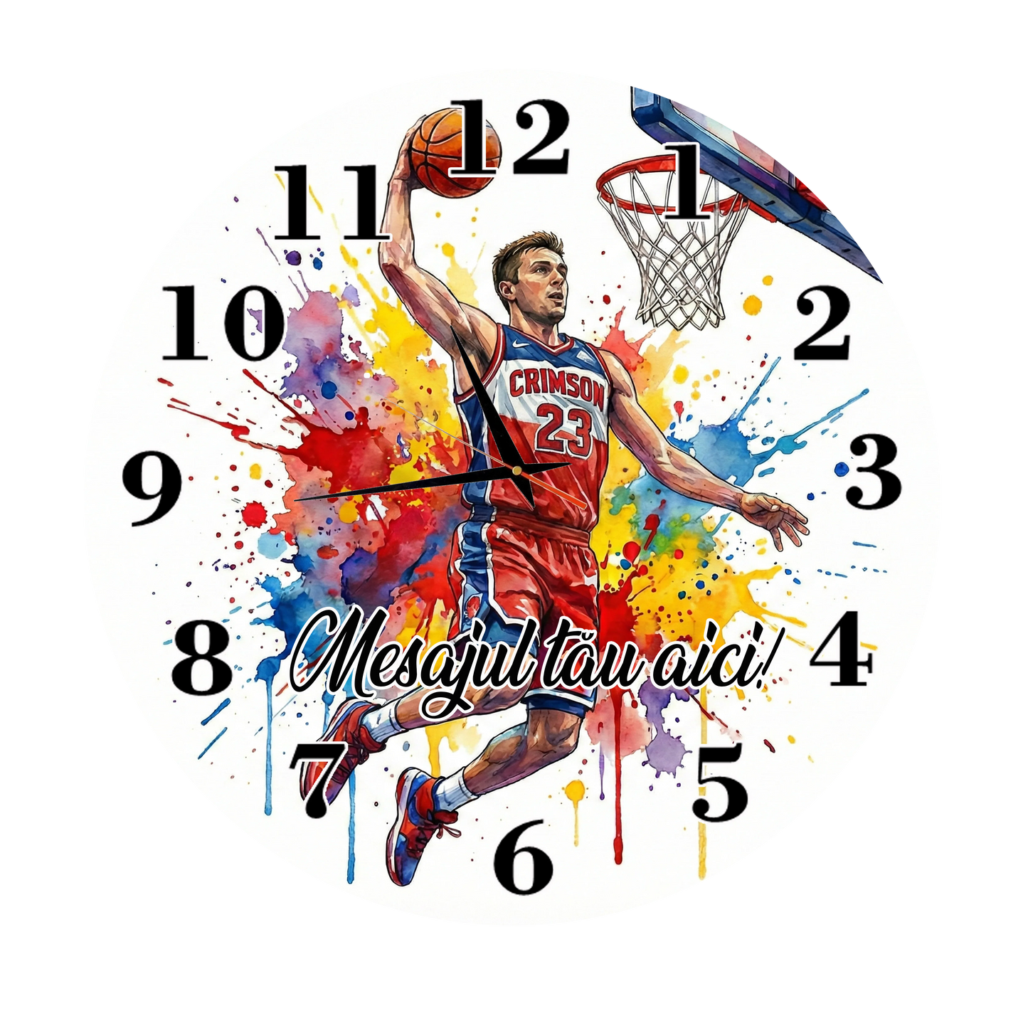 Ceas Personalizat Baschet - Tete Print