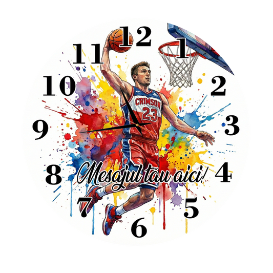 Ceas Personalizat Baschet - Tete Print