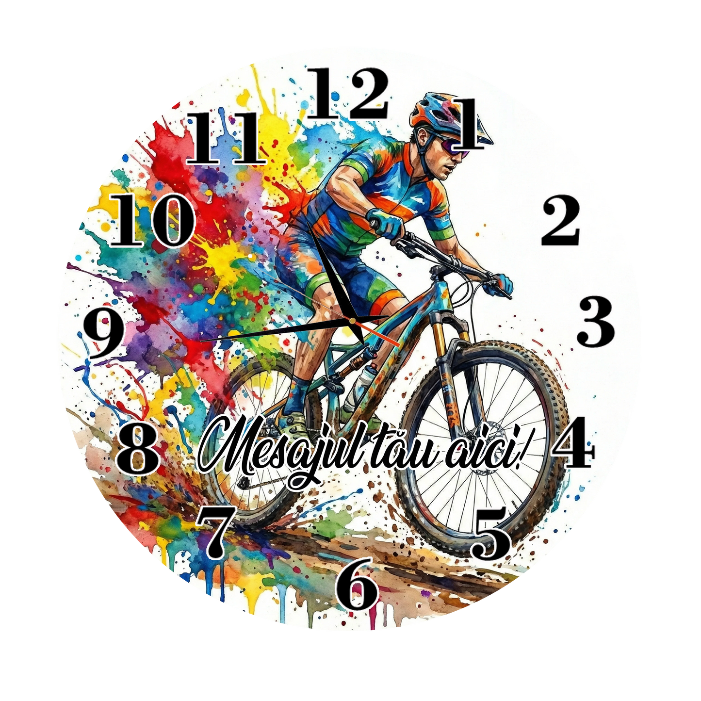 Ceas Personalizat Bicicleta Mountain Bike - Tete Print