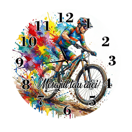 Ceas Personalizat Bicicleta Mountain Bike - Tete Print