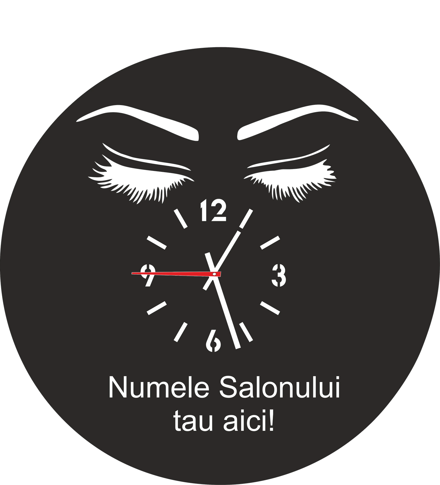 Ceas pentru salonul tau de sprancene - Tete Print