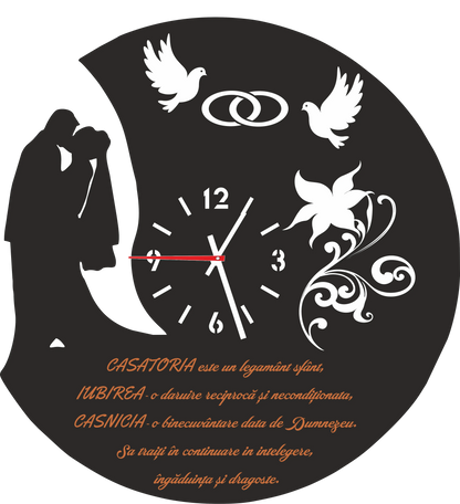 Ceas pentru tineri casatoriti - Tete Print