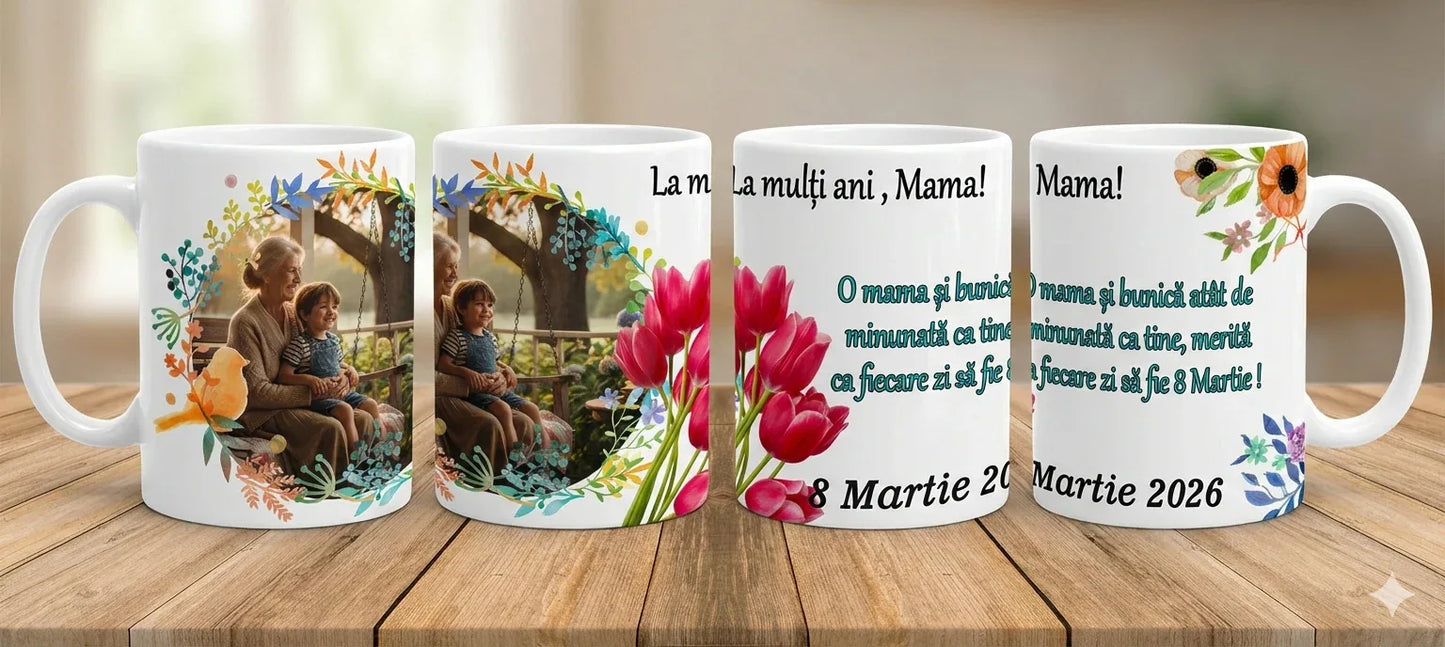 Cana pentru Mama , Bunica de 8 Martie - Tete Print