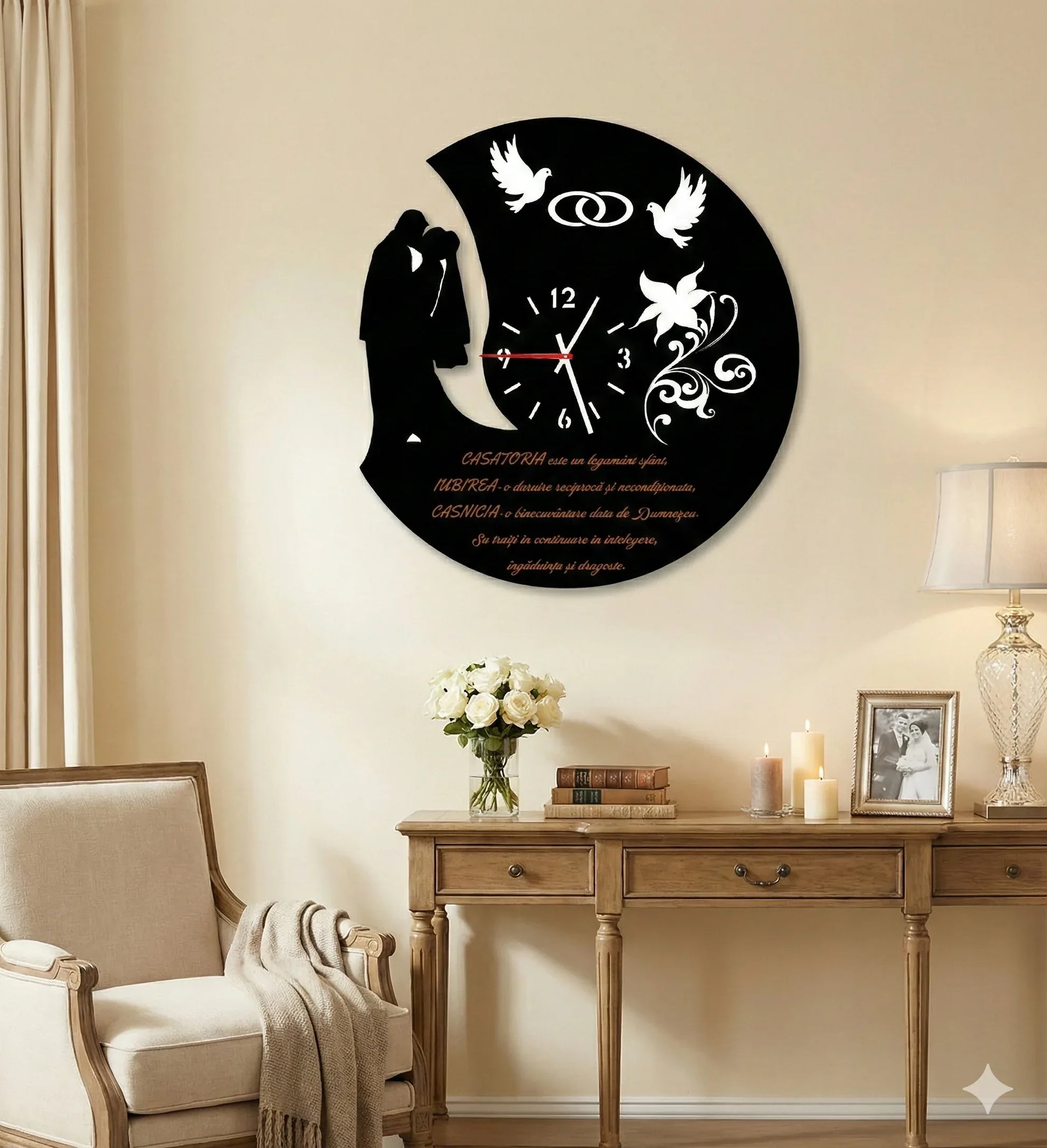 Ceas pentru tineri casatoriti - Tete Print