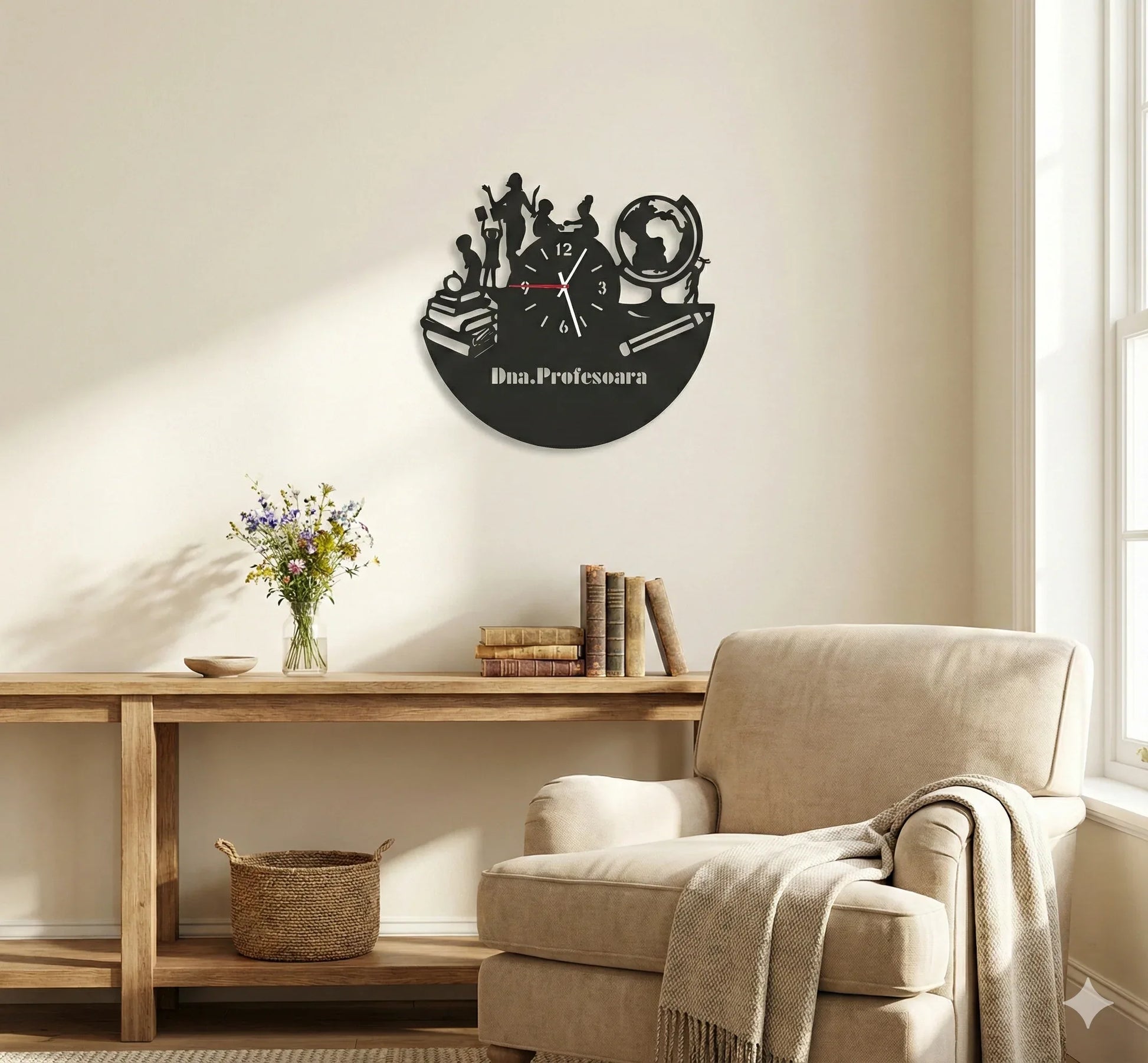 Ceas profesoara - Tete Print