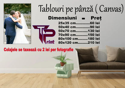 Tablou Canvas rau - Tete Print