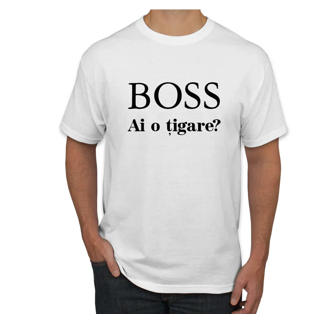 Tricou Boss ai o tigare - Tete Print