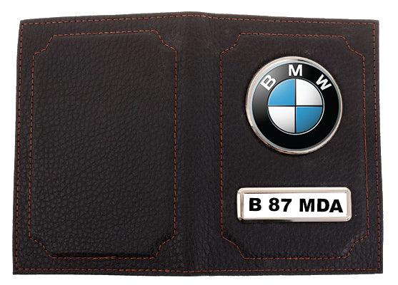 Portofel Acte Auto logo-ul BMW si numar masini - Tete Print