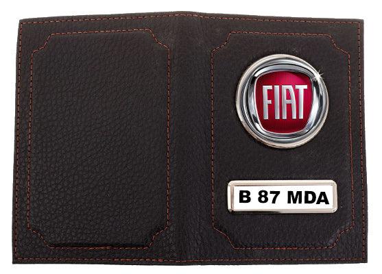 Portofel Acte Auto cu logo-ul Fiat si numarul masini - Tete Print