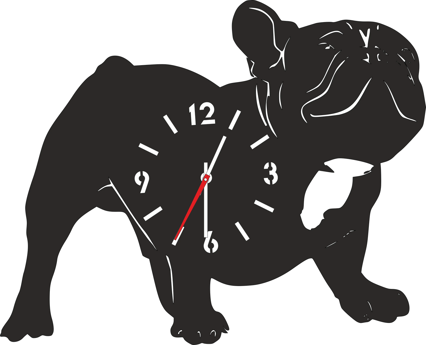 Ceas Buldog Francez - Tete Print