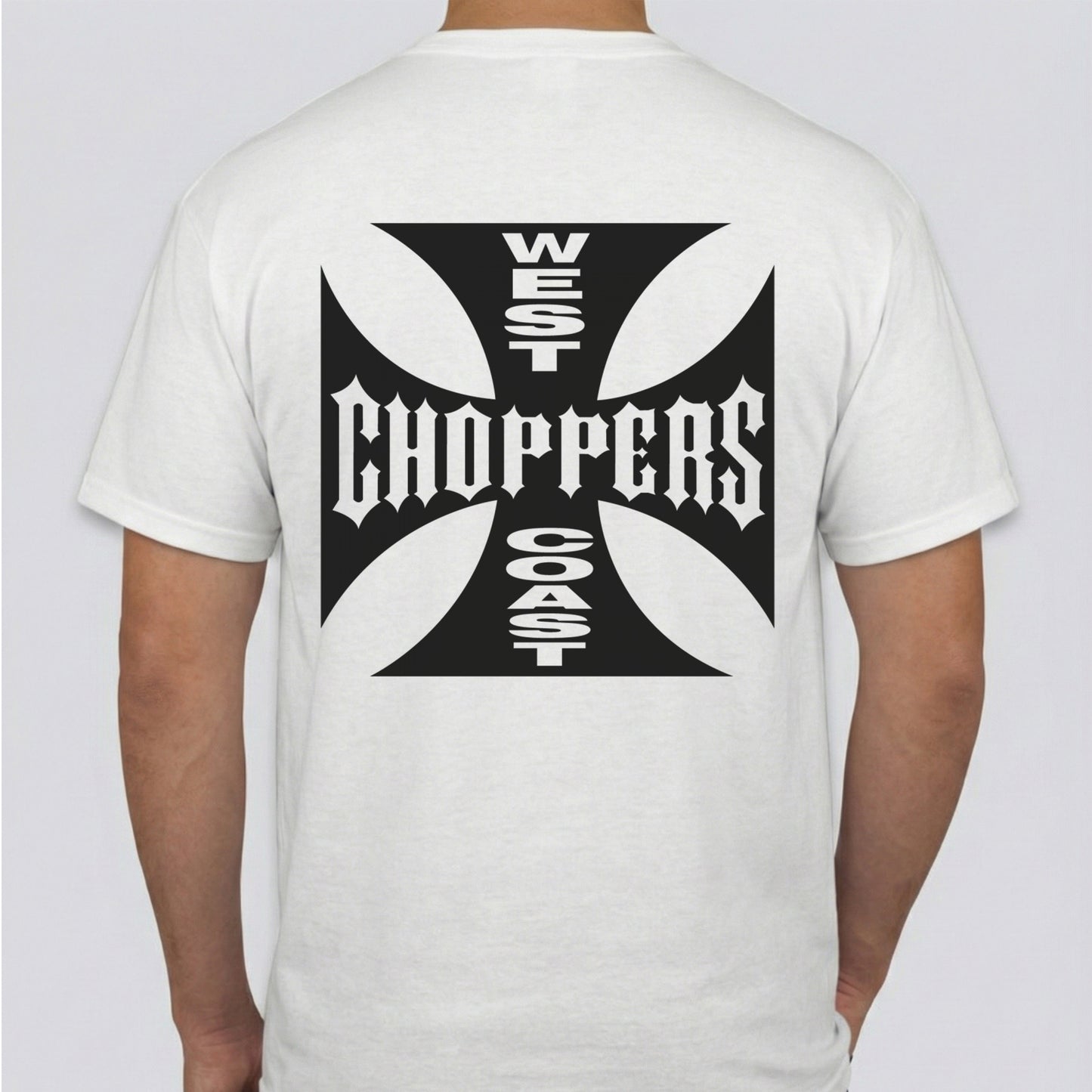 Tricou Negru Bărbați West Coast Choppers, Premium Cotton, Stil Biker / Urban