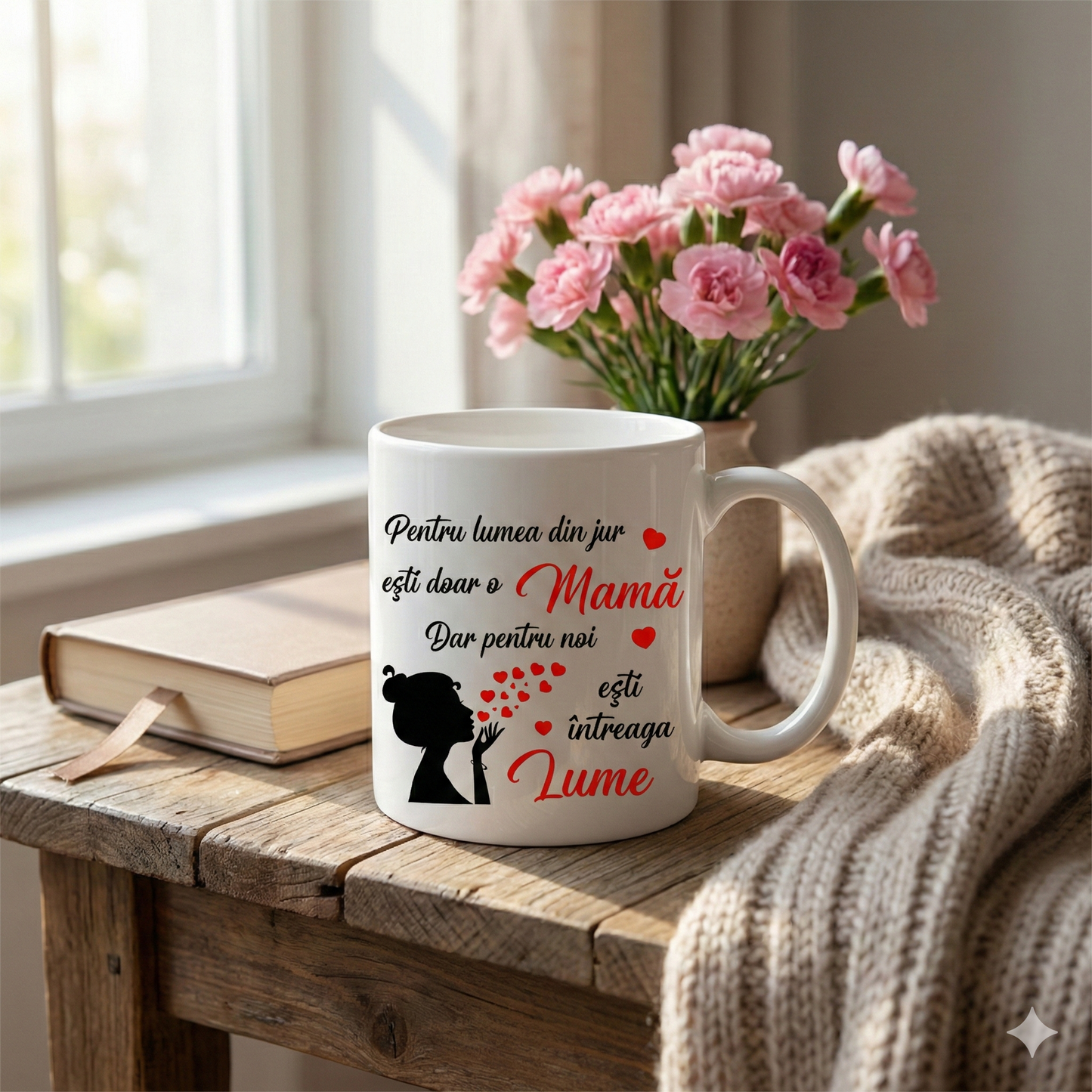 Cană Ceramică pentru Mama - Ești Întreaga Lume 330ml