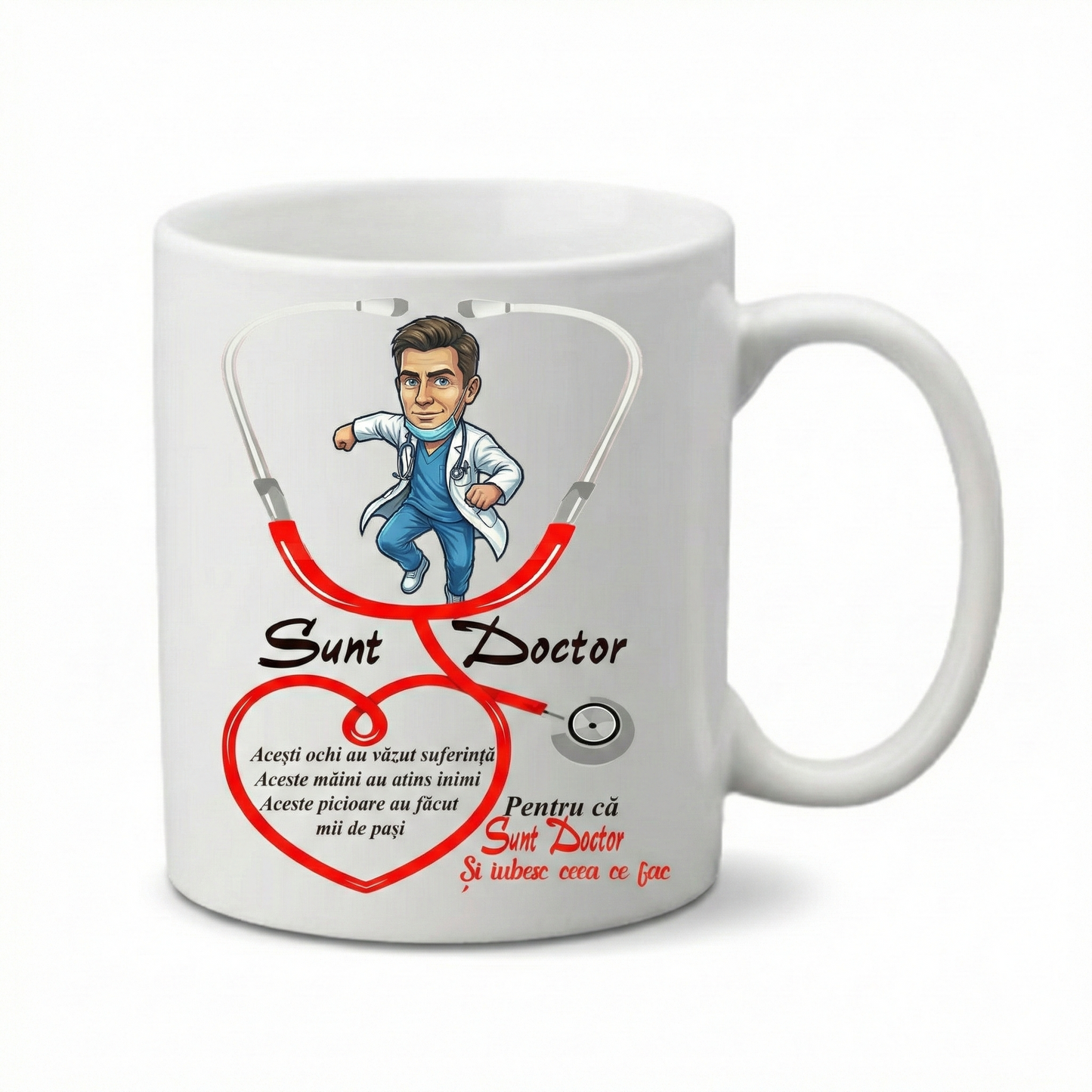 Cană Ceramică Sunt Doctor - Cadou pentru Medici 330ml
