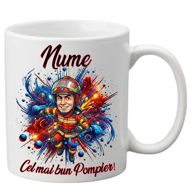 Cana pentru Pompier - Tete Print