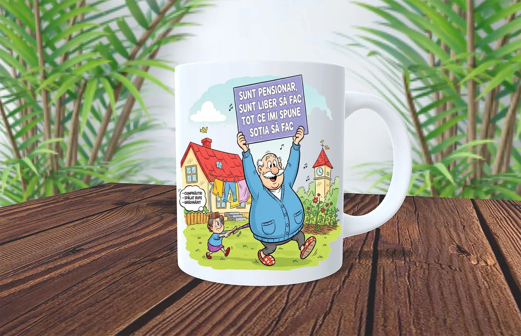 Cana sunt pensionar sunt liber sa fac ce imi spune sotia sa fac - Tete Print