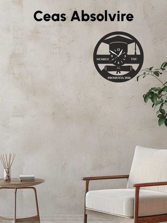 Ceas absolvire decupat laser - Tete Print