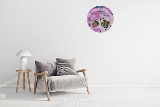 Ceas personalizat 35 cm pentru mama - Tete Print