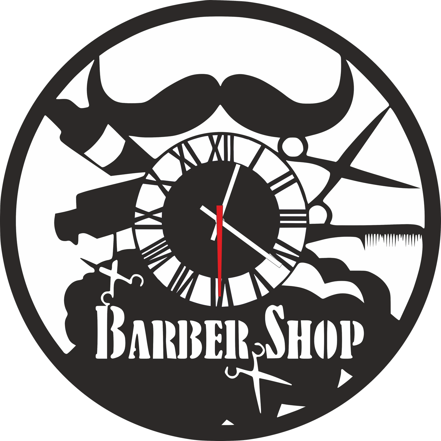 Ceas Barber Shop 1 - Tete Print