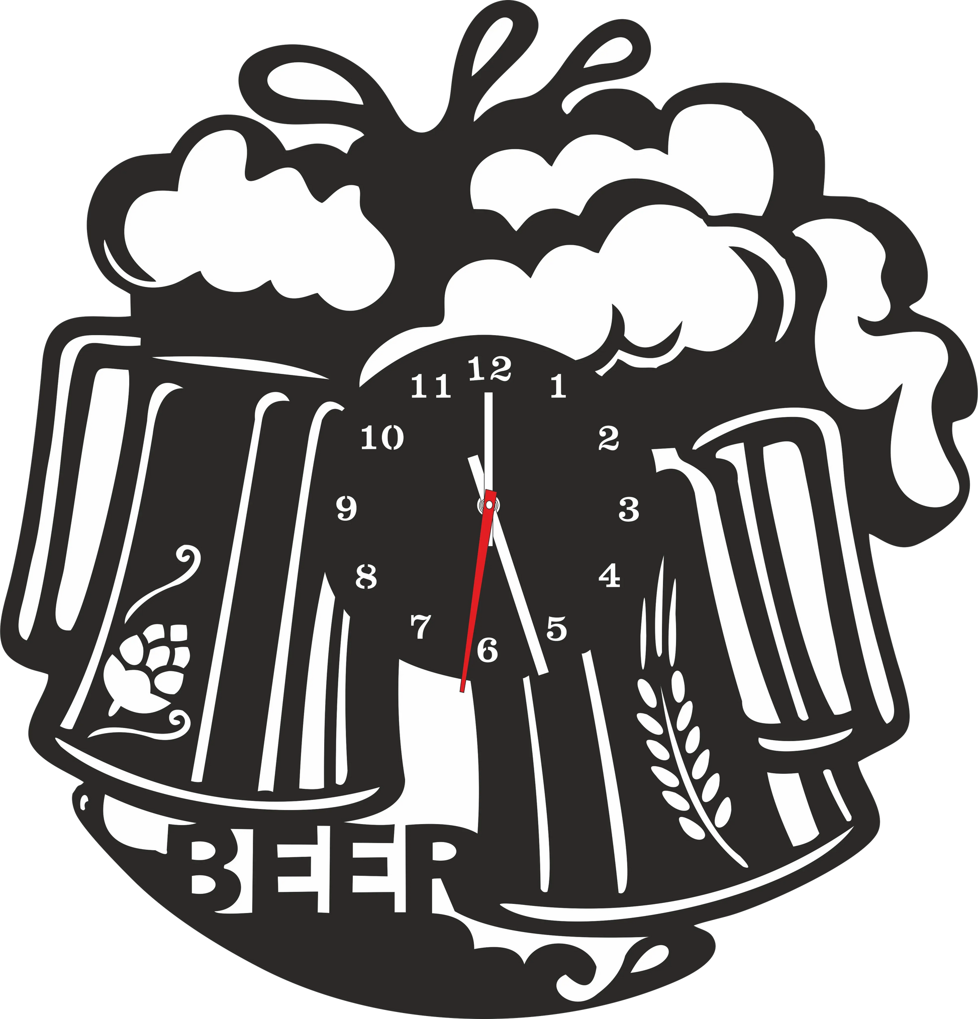 Ceas halbe de bere - Tete Print