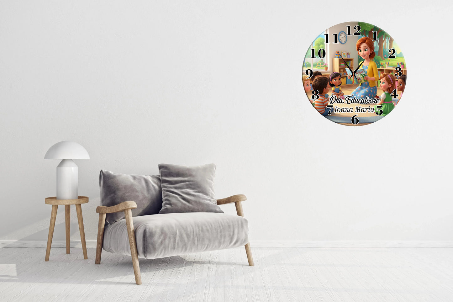 Ceas pentru Doamna Educatoare - Tete Print