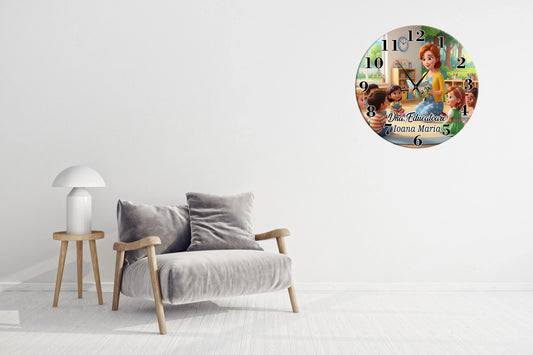 Ceas pentru Doamna Educatoare - Tete Print