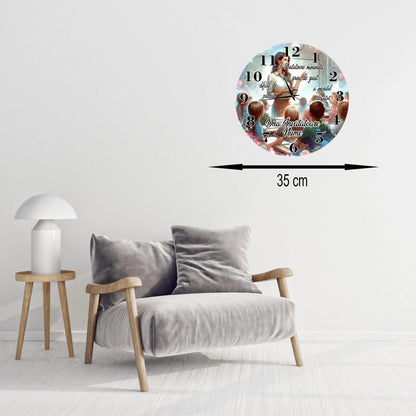 Ceas pentru Invatatoare - Tete Print
