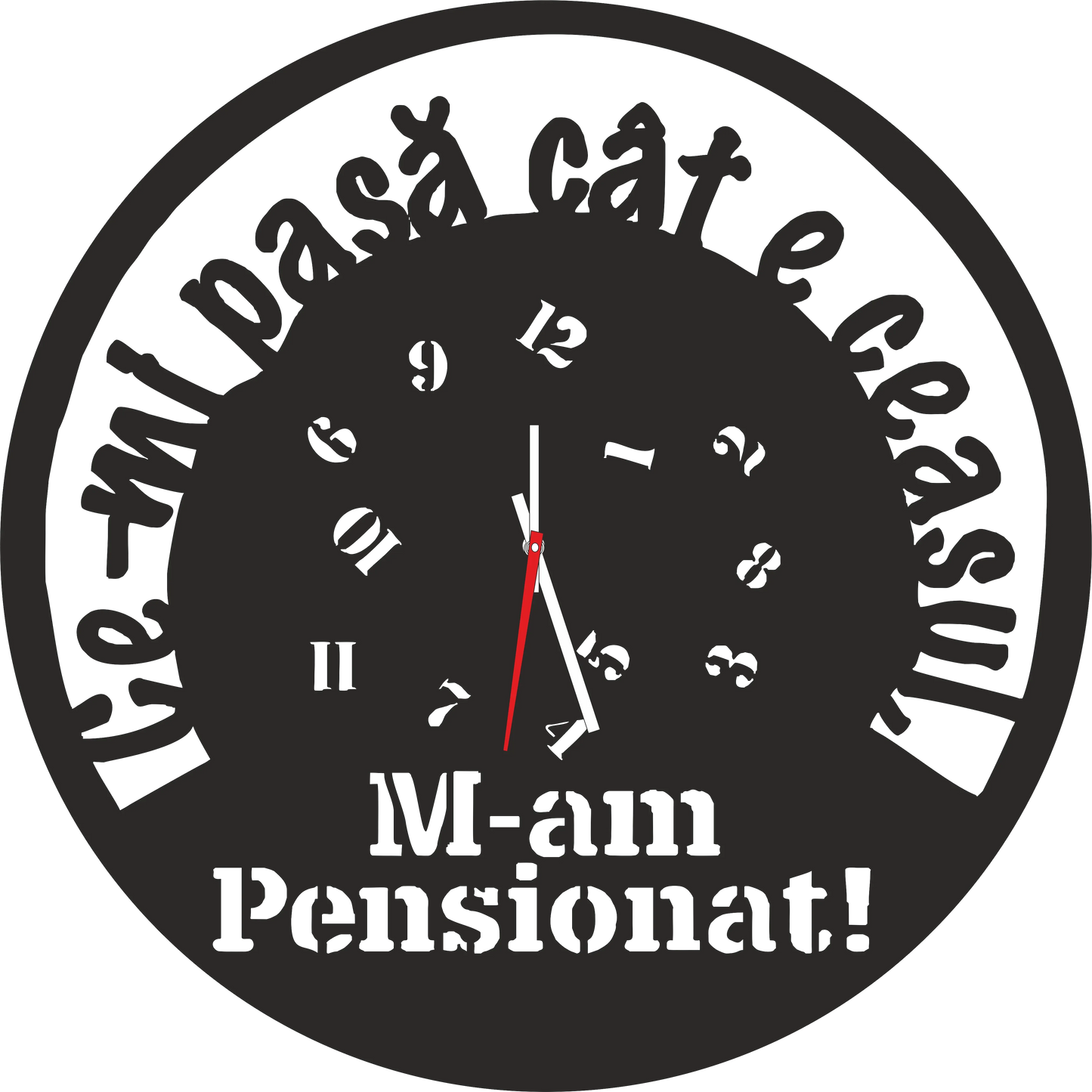 Ceas pentru Pensionar - Tete Print