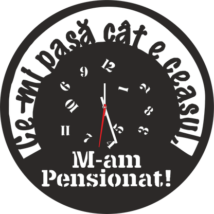 Ceas pentru Pensionar - Tete Print