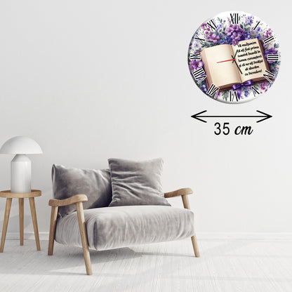 Ceas de Perete Personalizat "Prima Busolă" – Cadou pentru Învățătoare sau Profesori, MDF, 35 cm