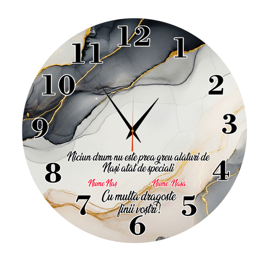 Ceas Personalizat pentru Nași - Tete Print