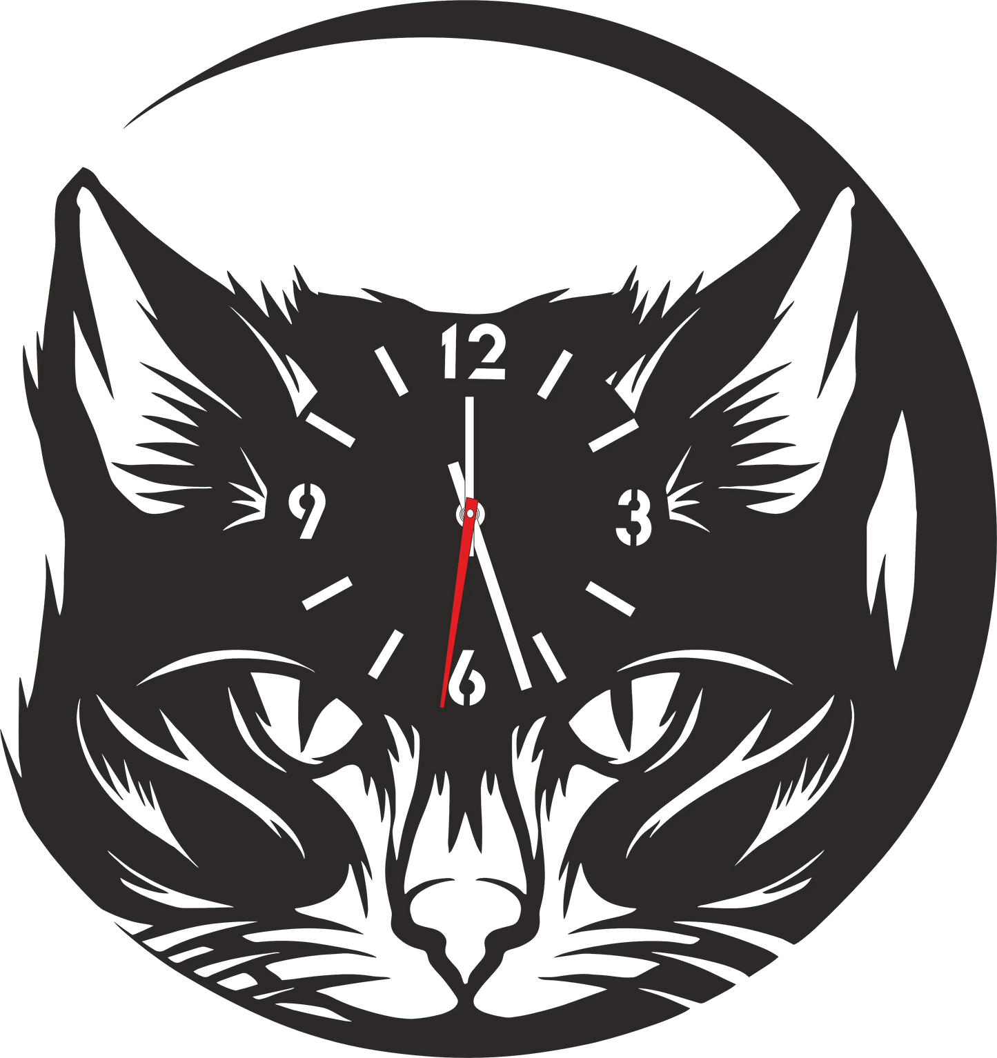 Ceas pisică - Tete Print