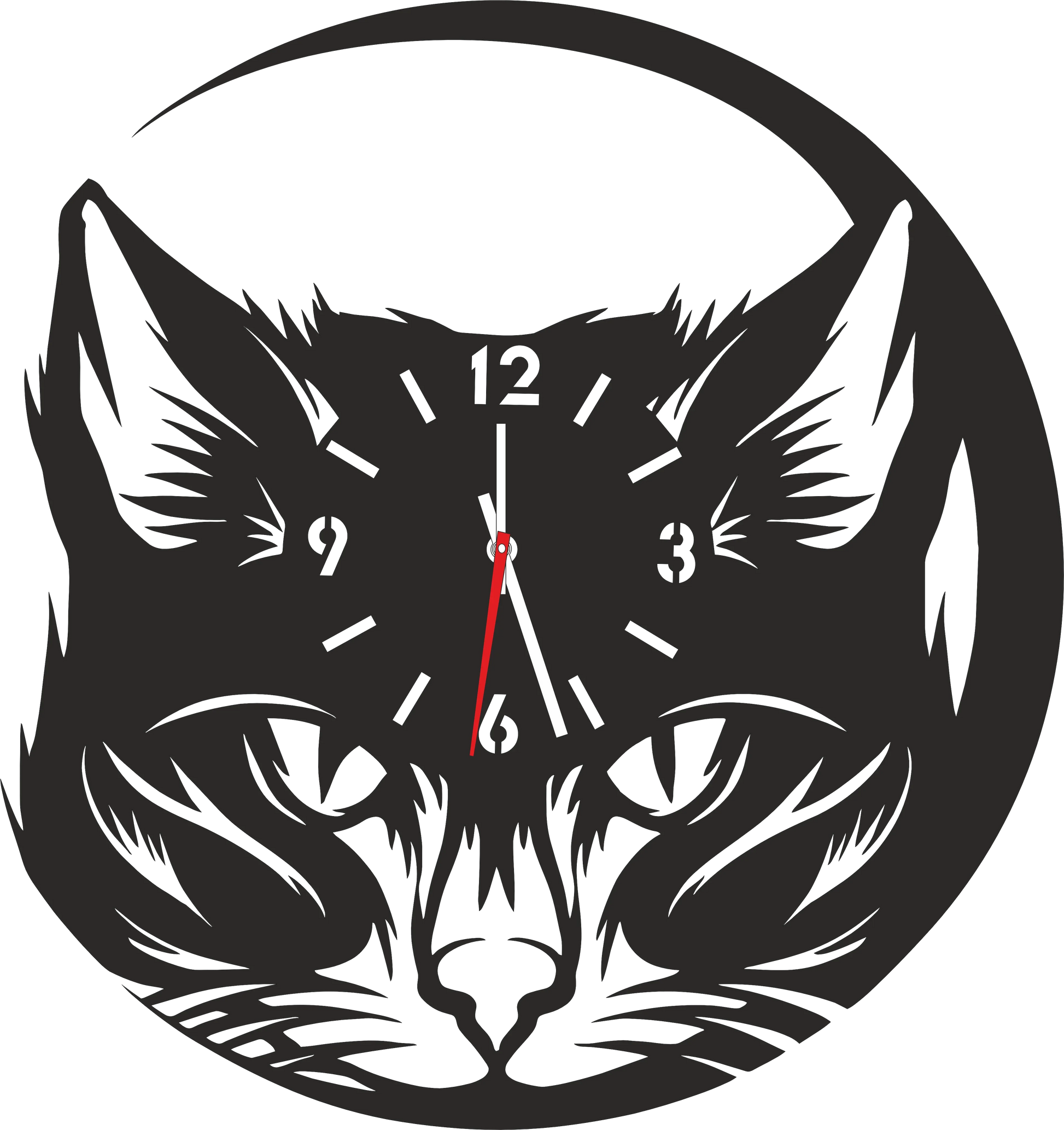 Ceas pisică - Tete Print