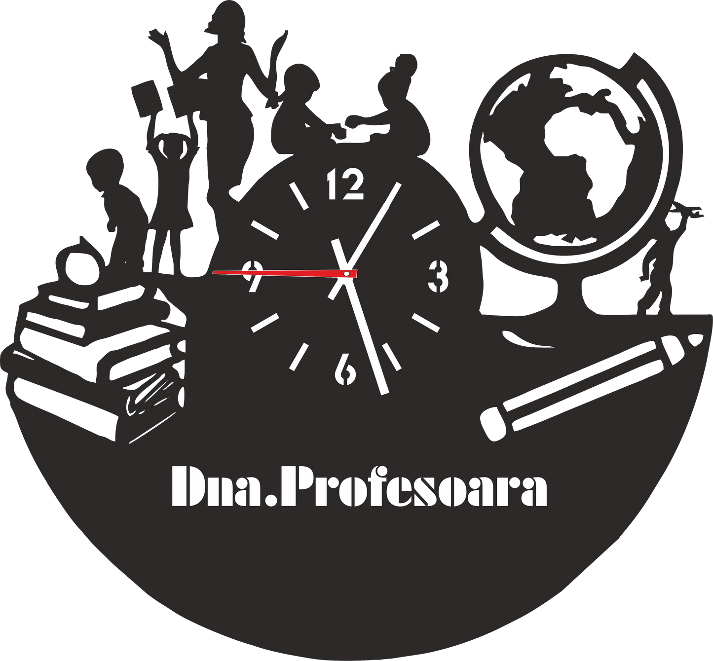 Ceas profesoara - Tete Print