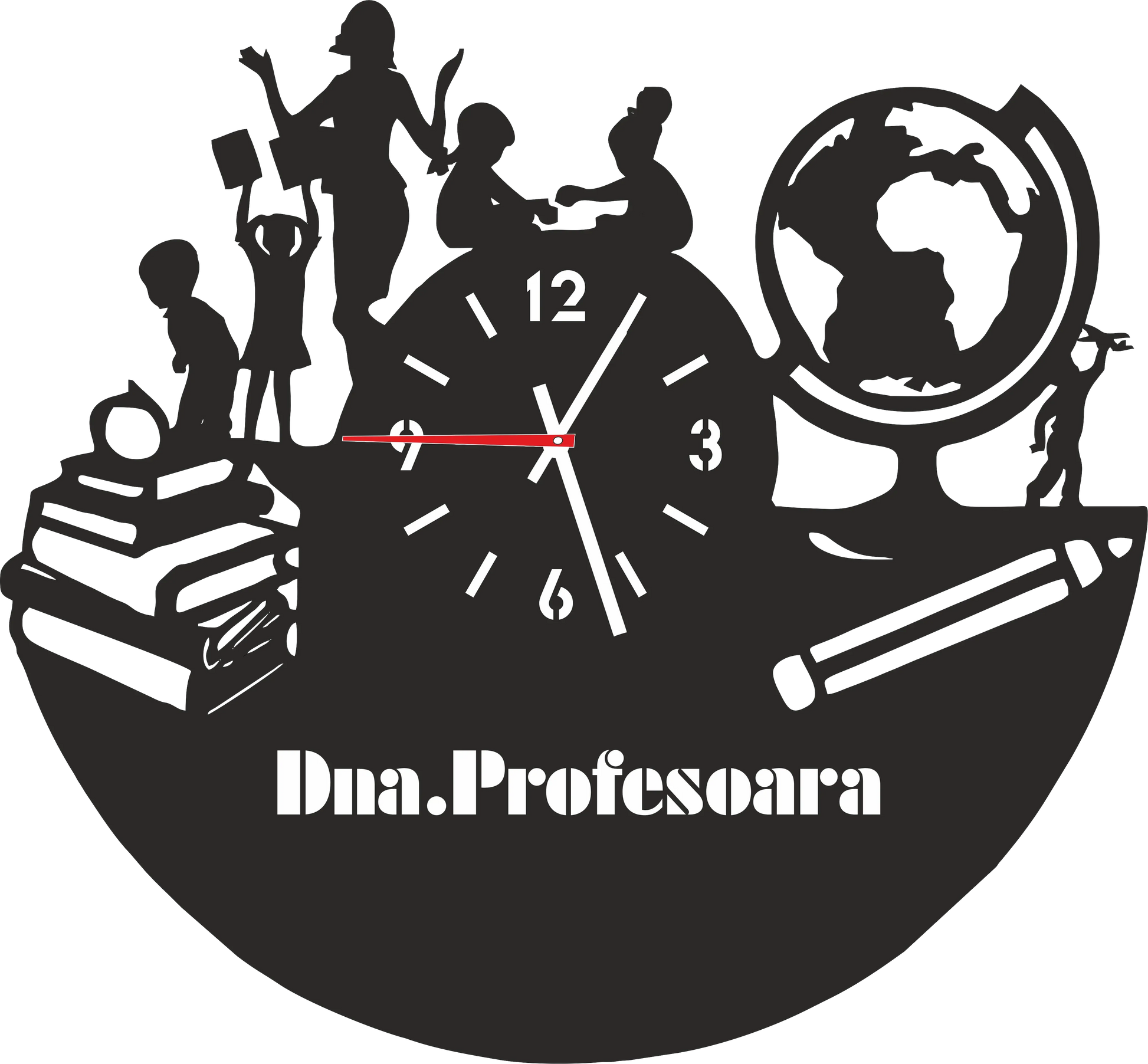 Ceas profesoara - Tete Print