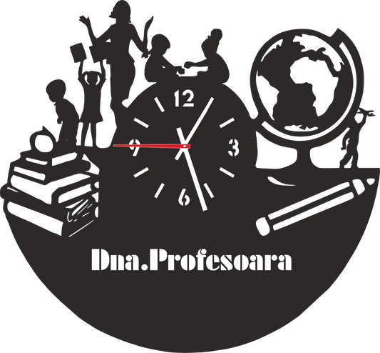 Ceas profesoara - Tete Print