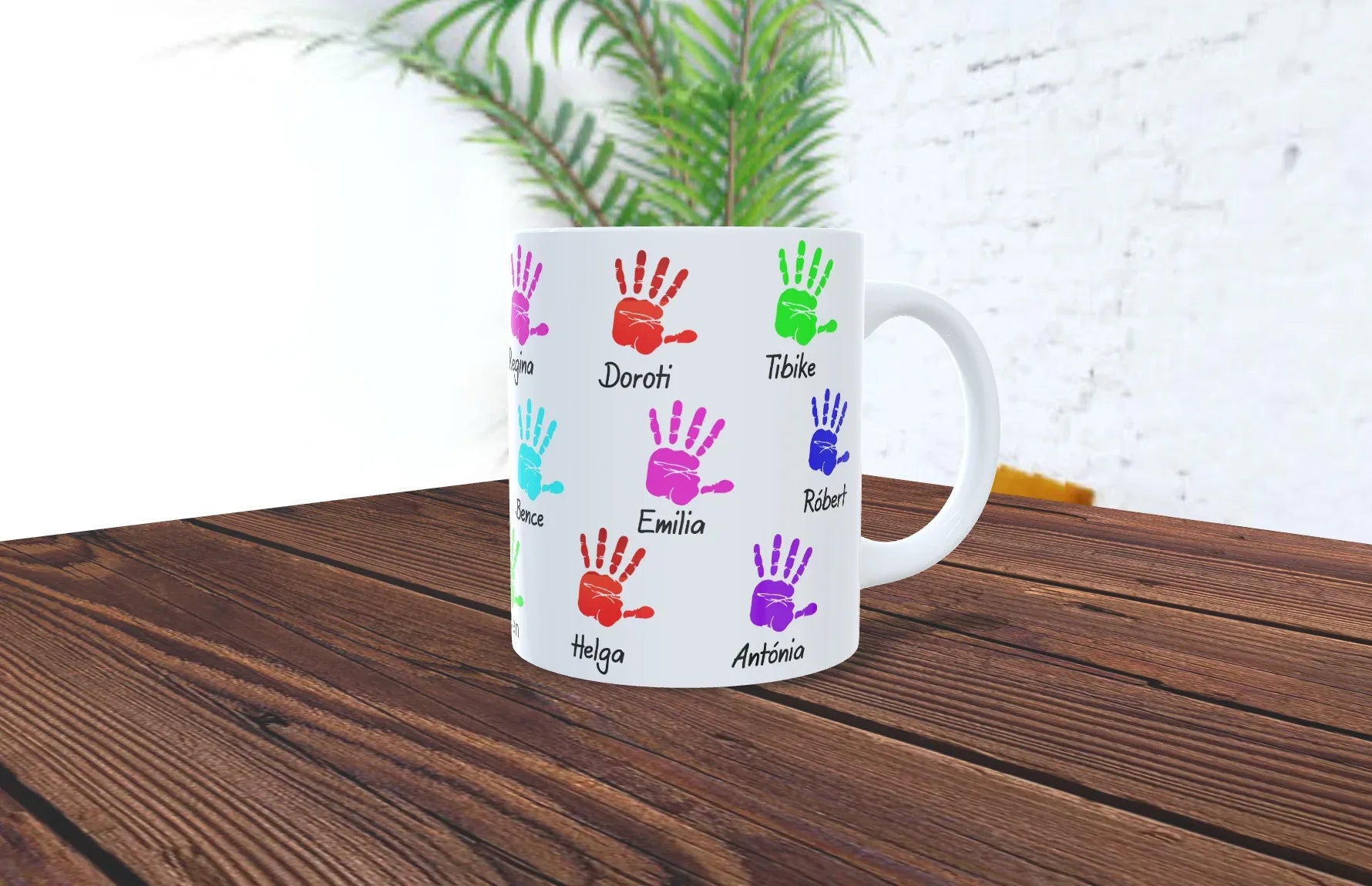 Cana cu amprenta maini pentru invatatoare - Tete Print