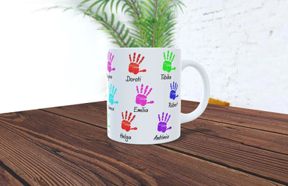 Cana cu amprenta maini pentru invatatoare - Tete Print