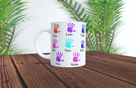 Cana cu amprenta maini pentru invatatoare - Tete Print