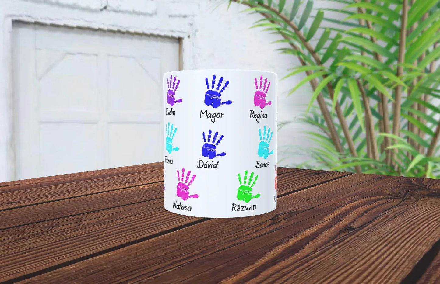 Cana cu amprenta maini pentru invatatoare - Tete Print