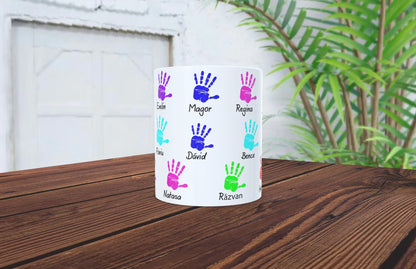 Cana cu amprenta maini pentru invatatoare - Tete Print