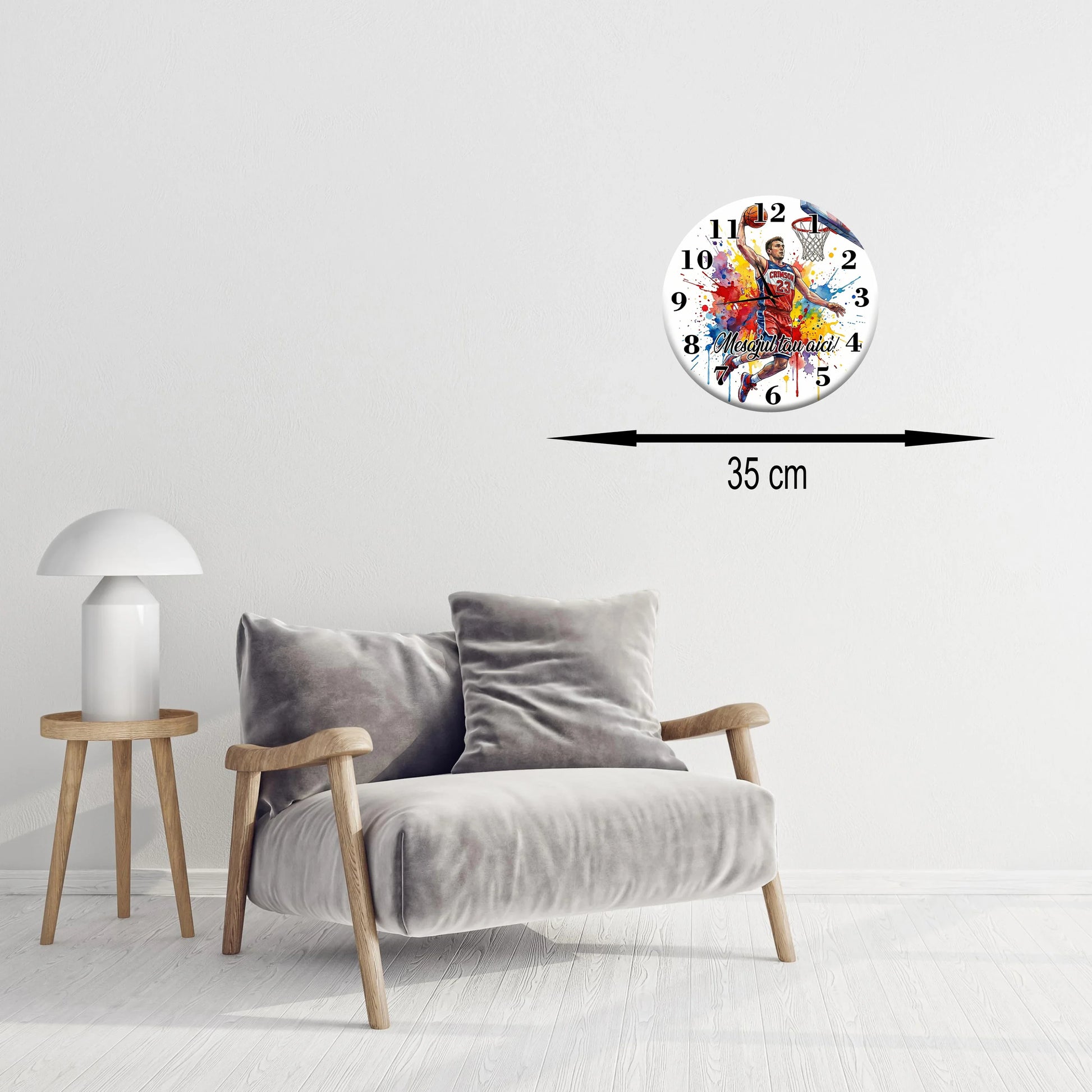 Ceas Personalizat Baschet - Tete Print