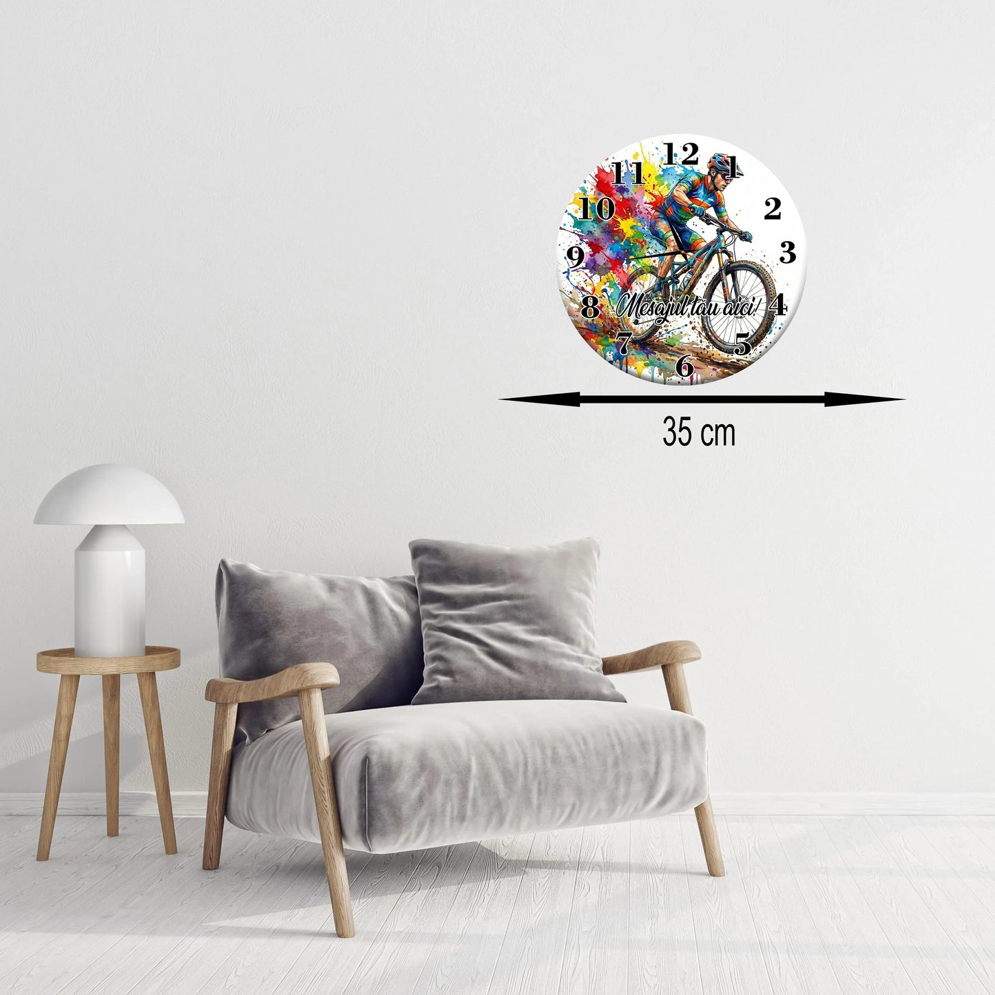 Ceas Personalizat Bicicleta Mountain Bike - Tete Print