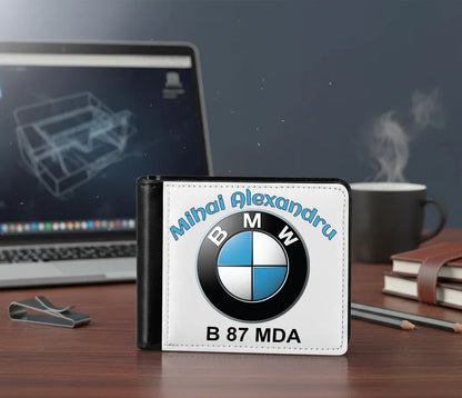 Portofel Personalizat logo-ul BMW si nume - Tete Print