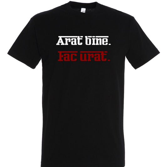 Tricou Negru "Arăt Bine, Fac Urât" – Mesaj Amuzant & Atitudine Urbană