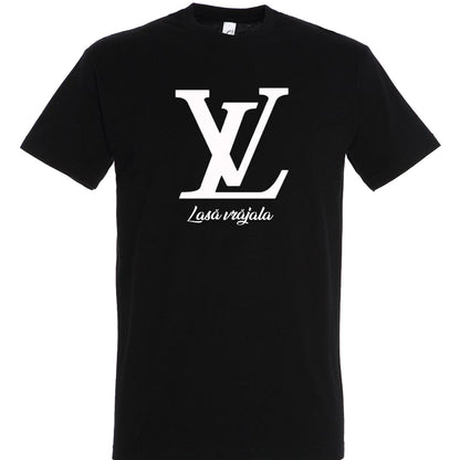 Tricou Negru Personalizat cu Mesaj Amuzant – Model „Lasă Vrăjala” – Cadoul Perfect pentru El/Ea